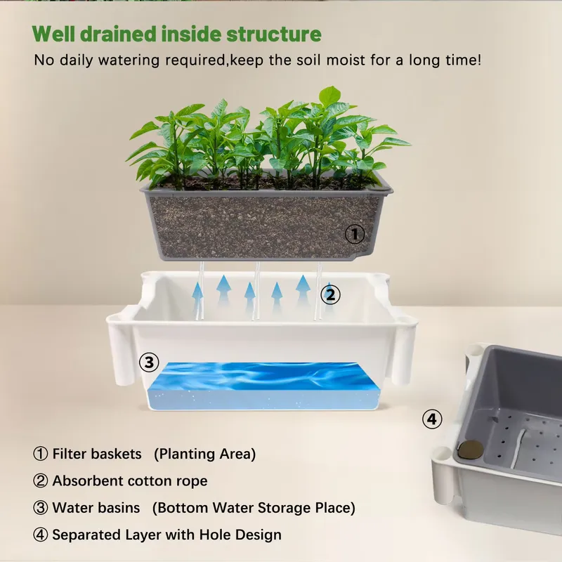 Передвижная вертикальная треху – обзор и цена Self-Watering Planter